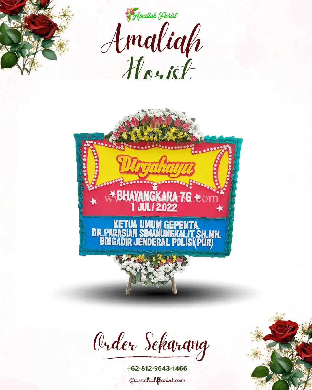 Papan Bunga HUT Ulang Tahun Cisalak Sukmajaya